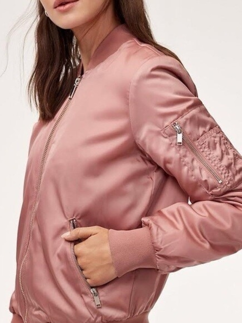 Aritzia The Group By Babaton Gilman Classic Bomber Jacket Coat